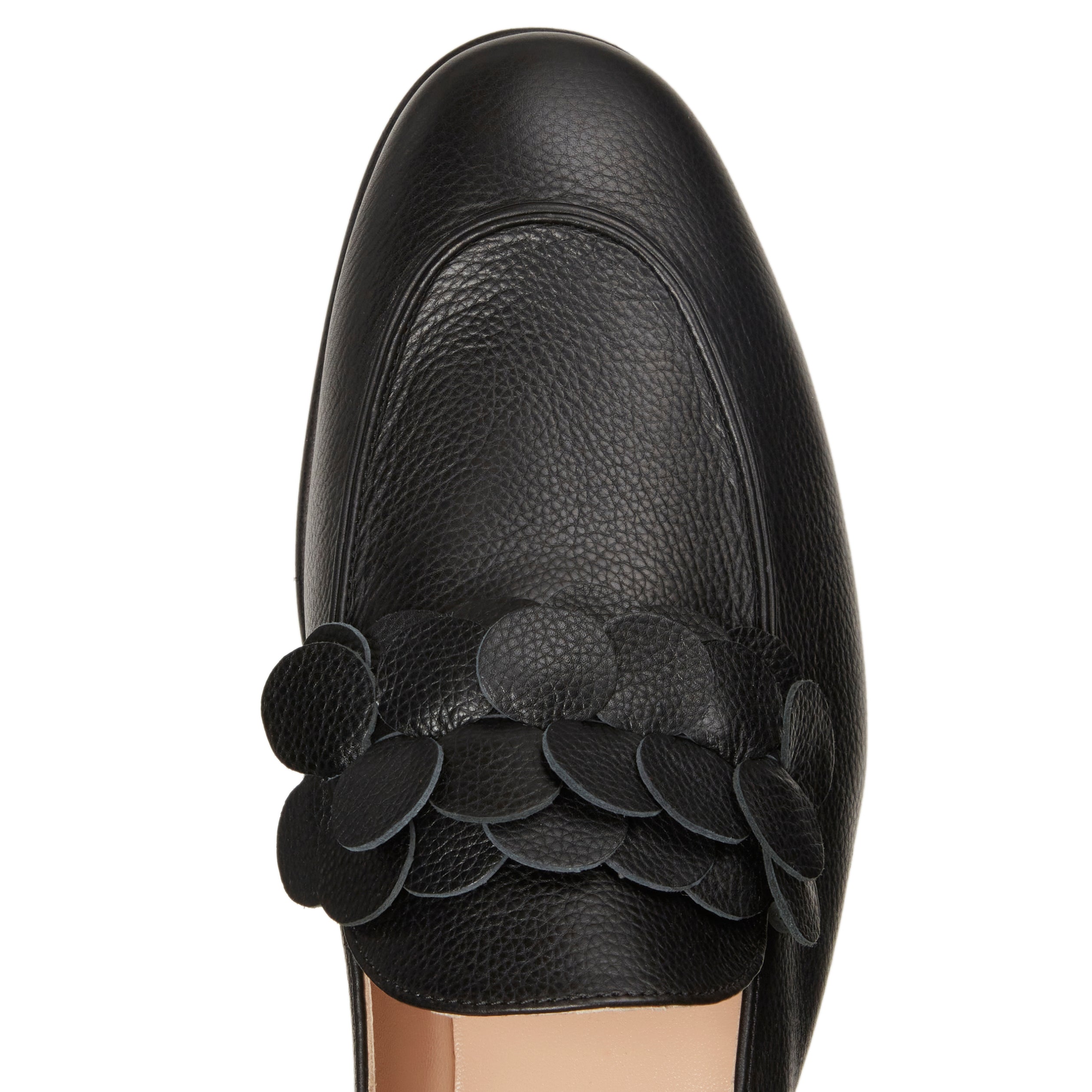 F.lli Rossetti Mocassino 68258 nero pelle paillettes donna