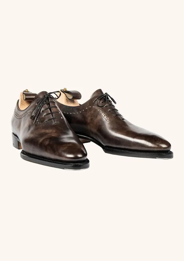 Stefano Bemer Oxfords T6310V2 scarpe grigie museum calf