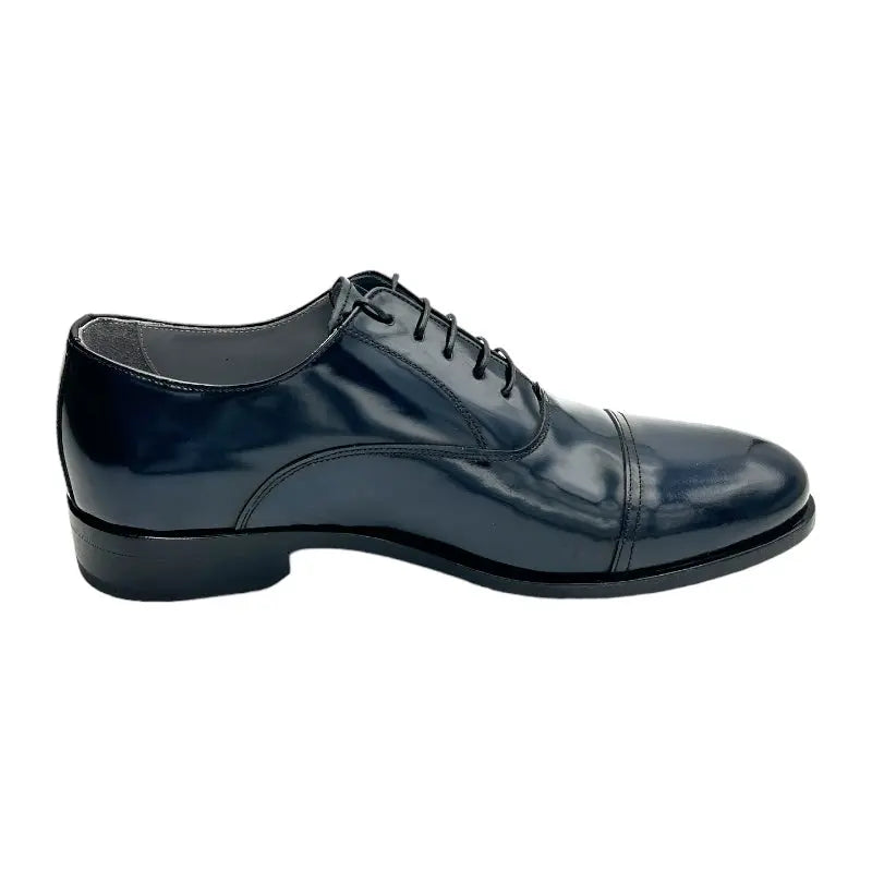 Sandro Barbera 1064 oxford uomo vitello blu abrasivato