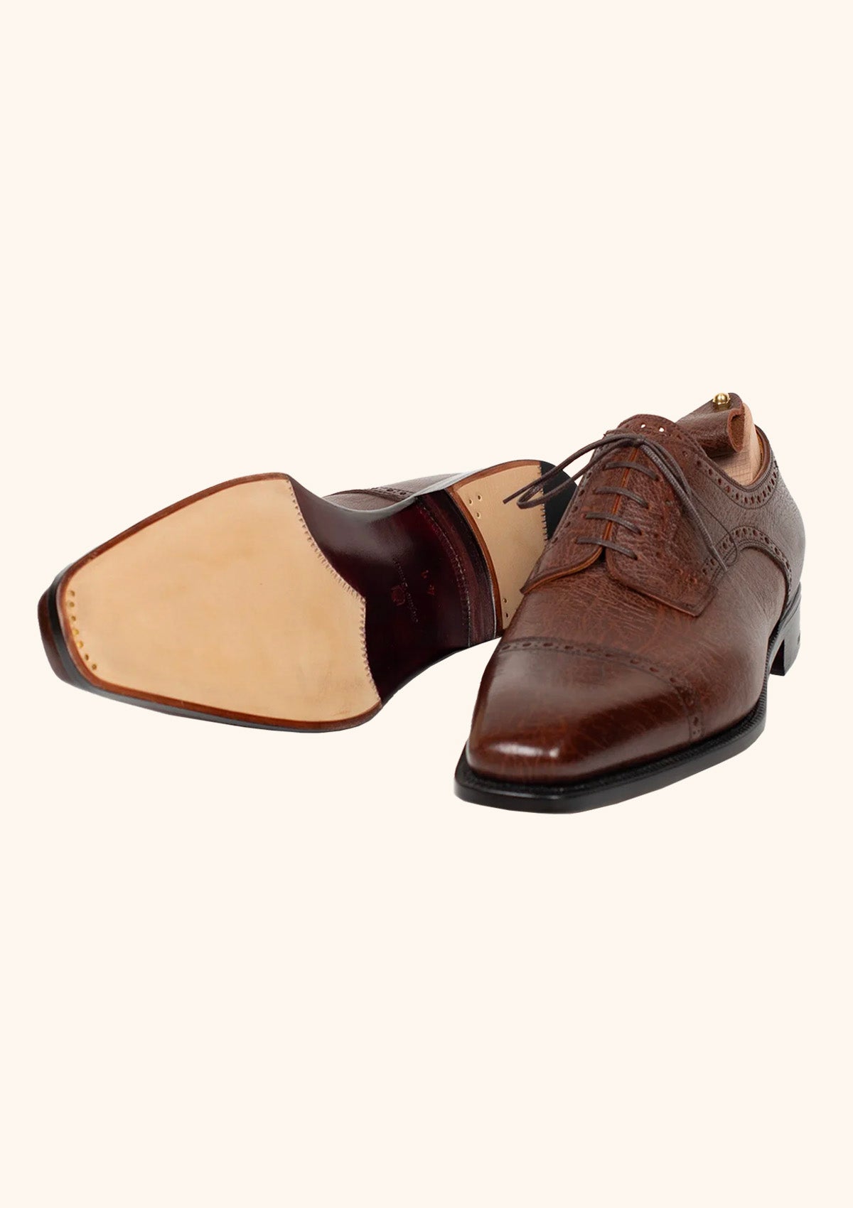 Stefano Bemer Derbies 5 occhielli C5407 kudu marrone