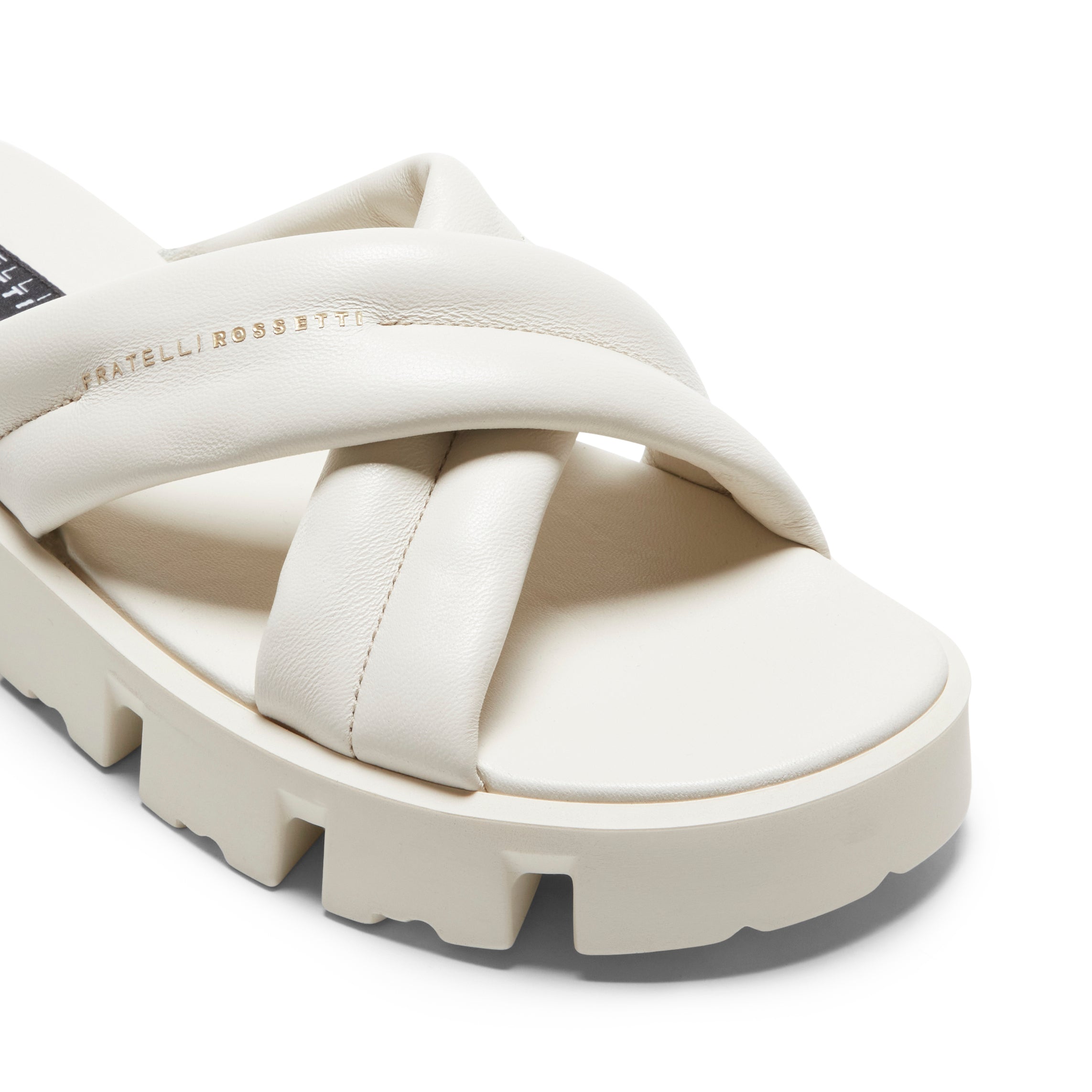 F.lli Rossetti 76895 Sandalo Donna Pelle Latte Incrociato