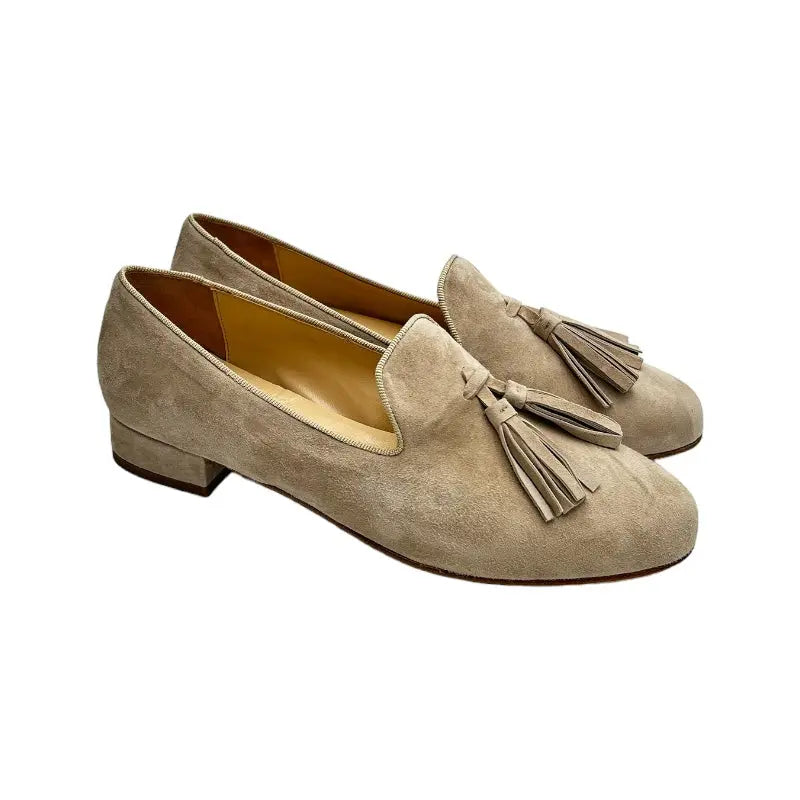 Sandro Barbera AC24 Fumo Mocassino Donna Beige Tacco 20