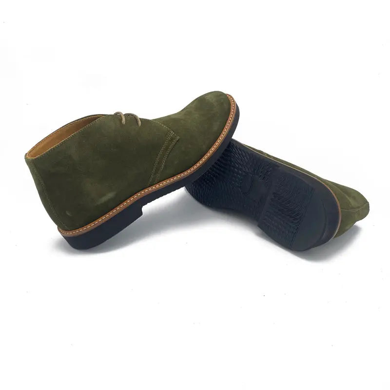 Sandro Barbera 2582 Desert Boots camoscio verde scuro Vibram