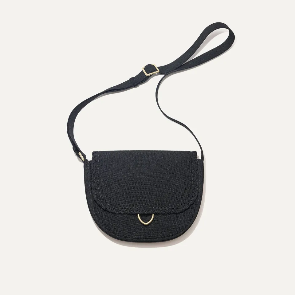 Rothy's The Saddle Bag borsa tracolla Black tessuto