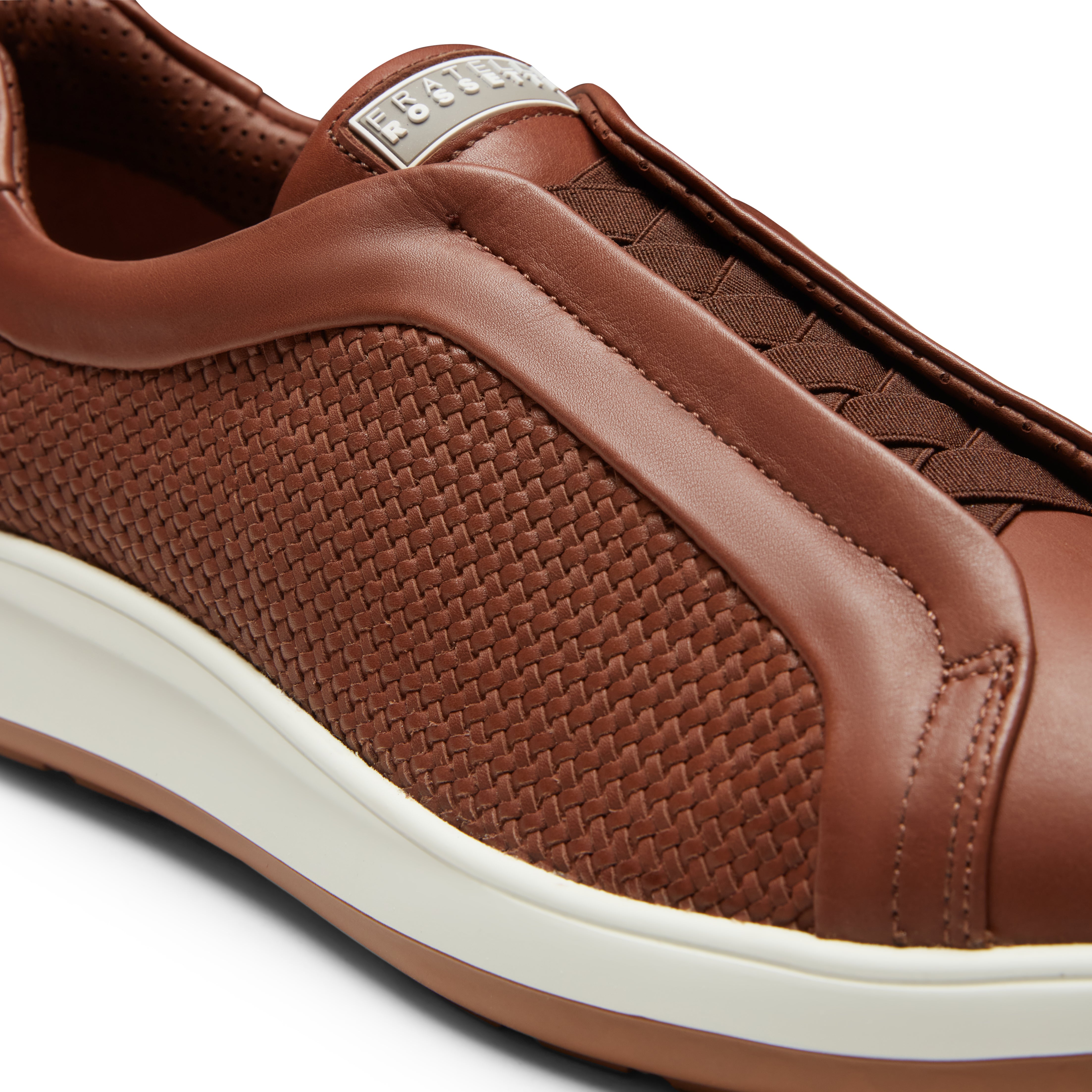 F.lli Rossetti sneaker uomo pelle mandorla slipper