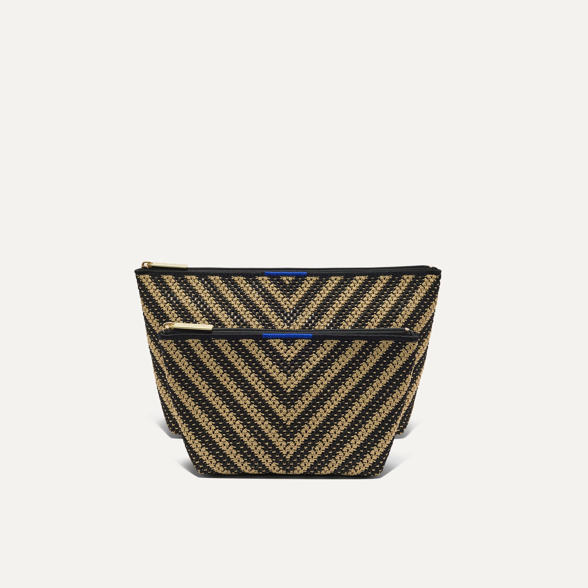 Rothy's The Travel Pouch Set pochette Toffee Chevron