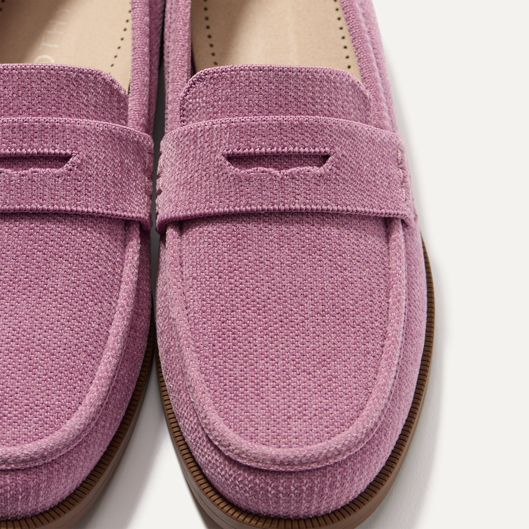 Rothy's The Penny Loafer mocassini ReVelvet Lilac lilla