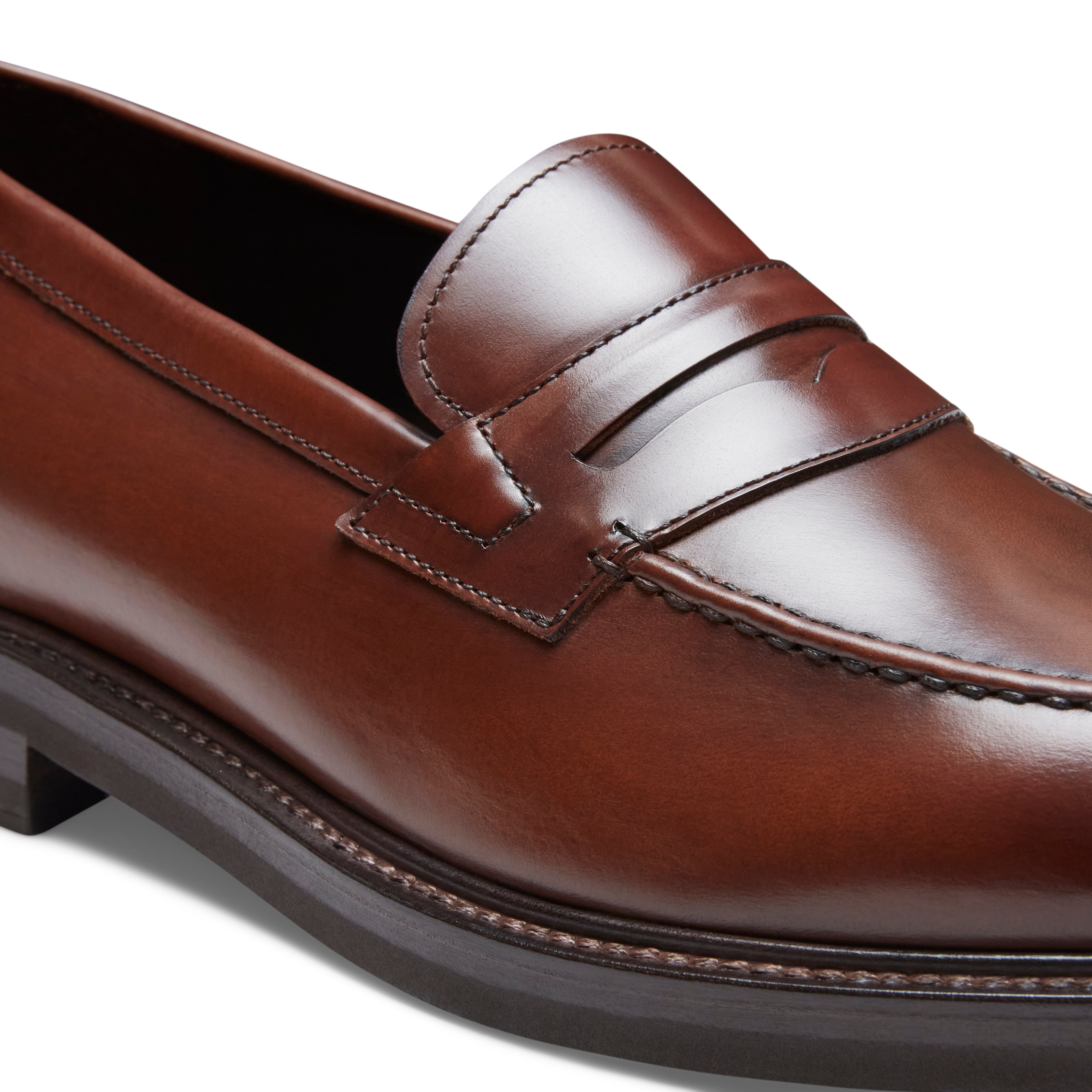 F.lli Rossetti 15109 penny loafer uomo marrone pelle gomma