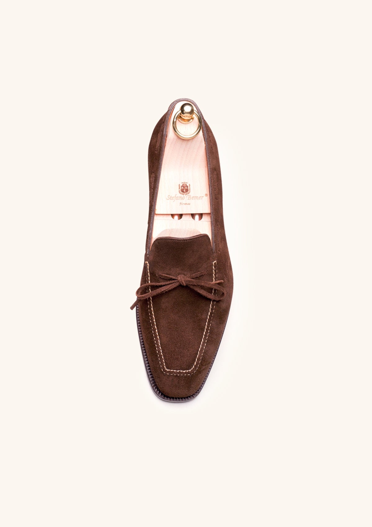 Stefano Bemer Loafers C1320 mocassini camoscio marrone 42