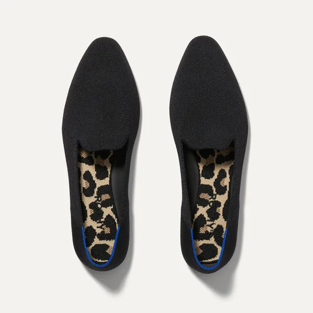 Rothy's The Almond Loafer mocassini donna neri punta mandorla
