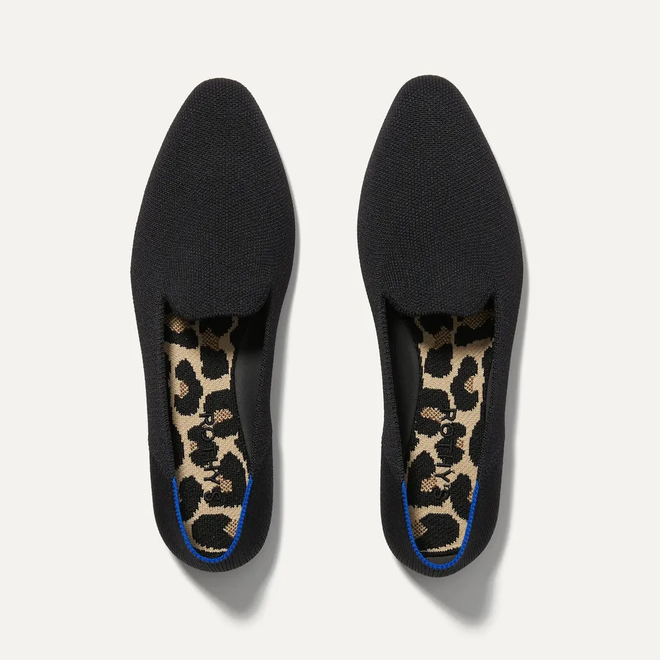 Rothy's The Almond Loafer mocassini donna neri punta mandorla