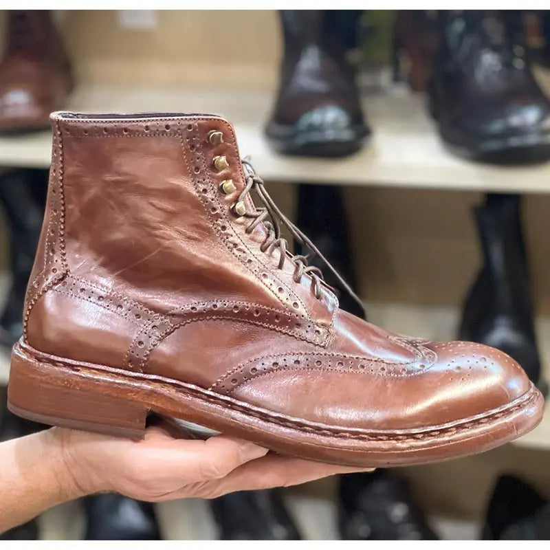 Sandro Barbera 6090 Stivaletto Uomo Cognac stone wax