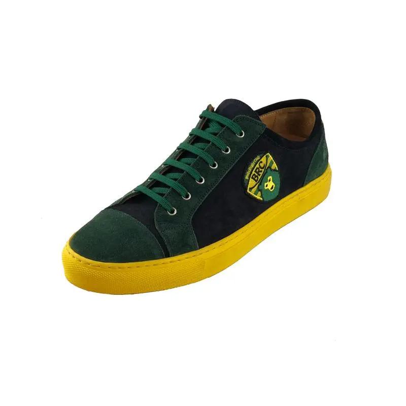 Sandro Barbera Biella Rugby Sneaker Uomo Gialle Scamosciate