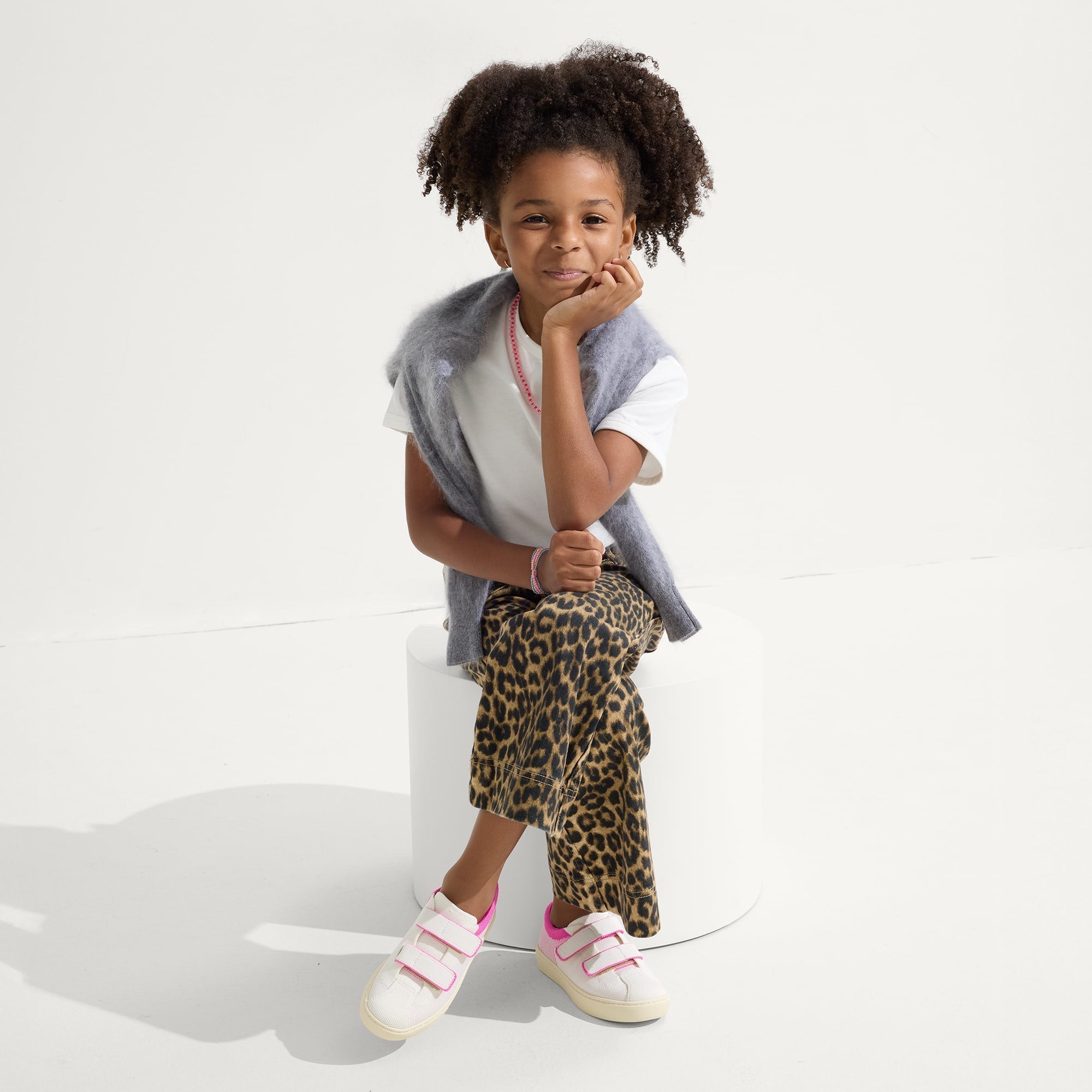 Rothy's The Kids Strap Sneaker sneakers bambina Pink Taffy velcro