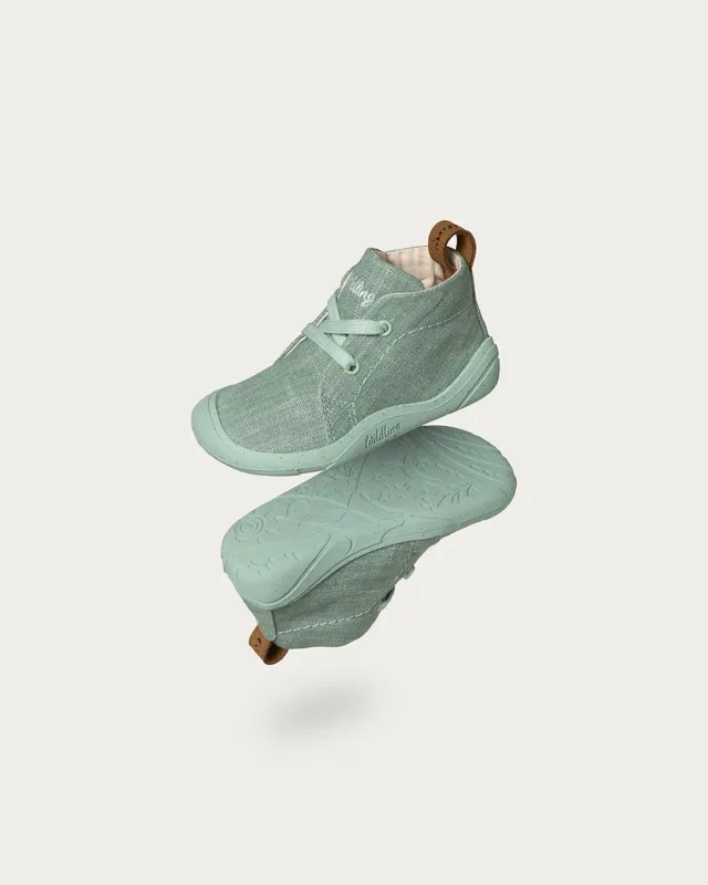 Wildling Shoes Lelin menthe sandali bimbo lino vegan