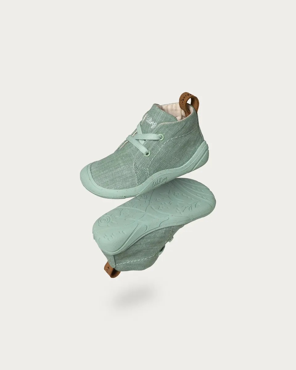 Wildling Shoes Lelin menthe sandali bimbo lino vegan