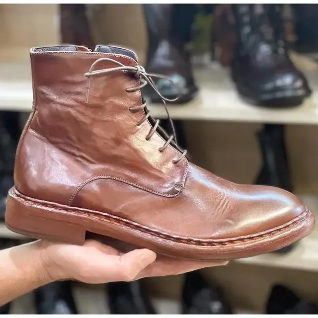 Sandro Barbera 6081 Limited stivaletti uomo cognac pelle