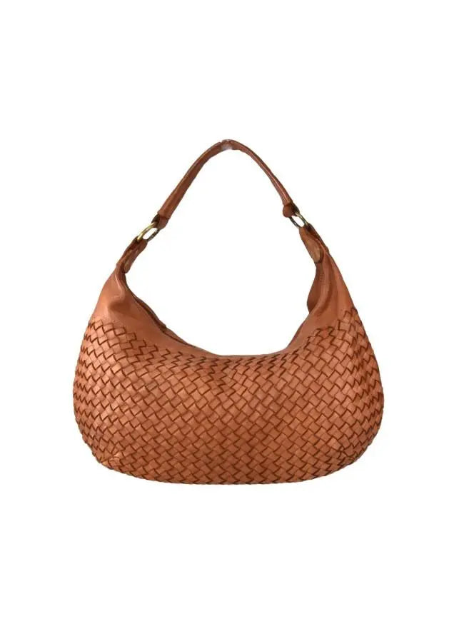 Sandro Barbera & Figli BAGE49854 borsa cuoio intrecciata