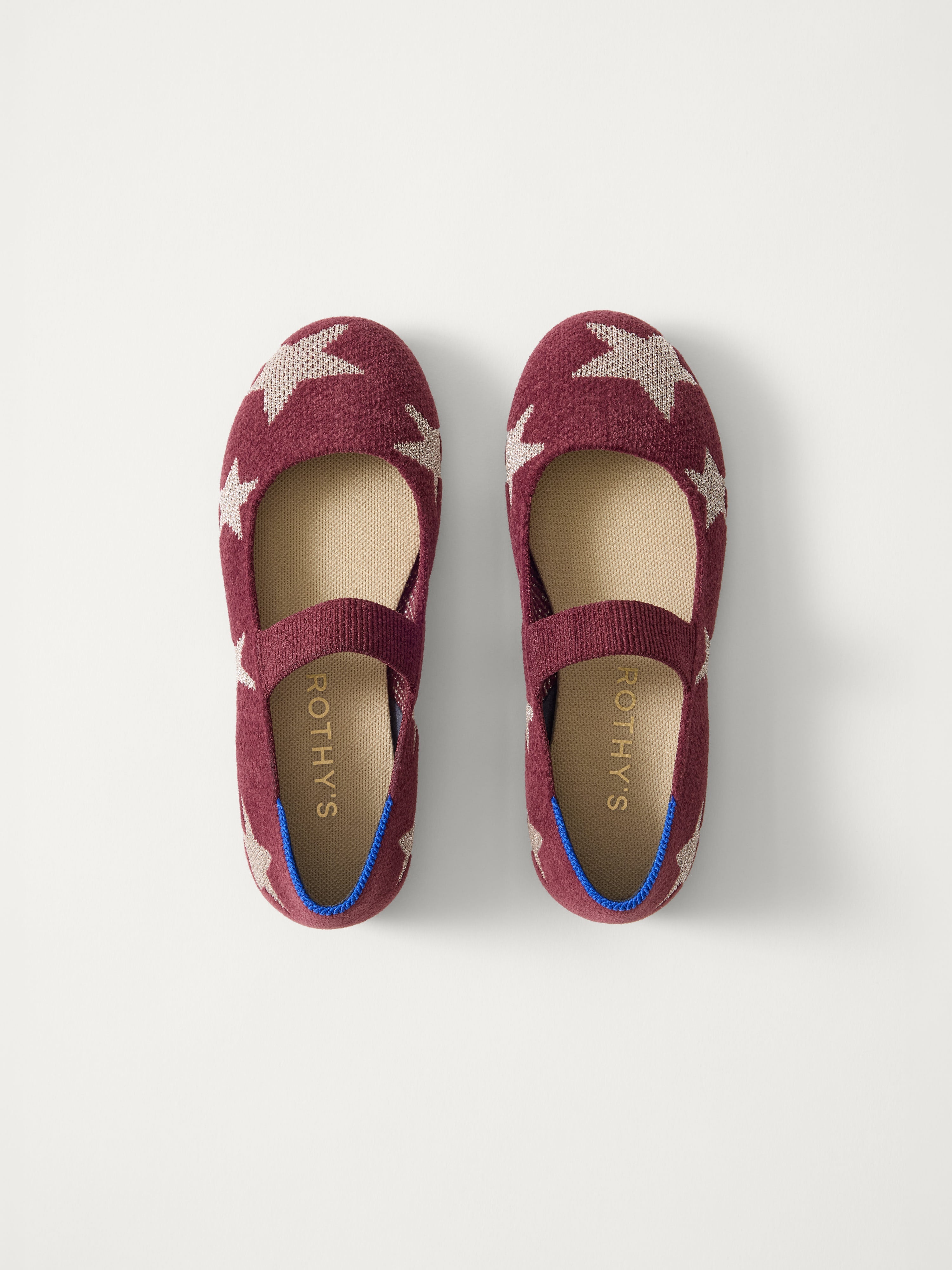 Rothy's The Kids Mary Jane scarpe bambina Twinkleberry bordeaux