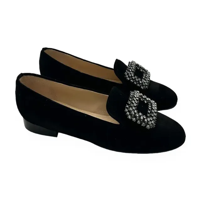 Sandro Barbera & Figli 4005 mocassini donna nero gioiello