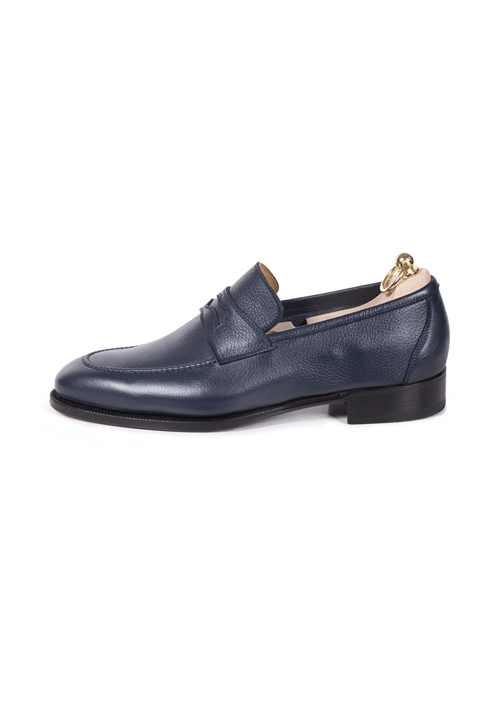 Stefano Bemer Loafers Mocassino Penny Blu Navy C1291
