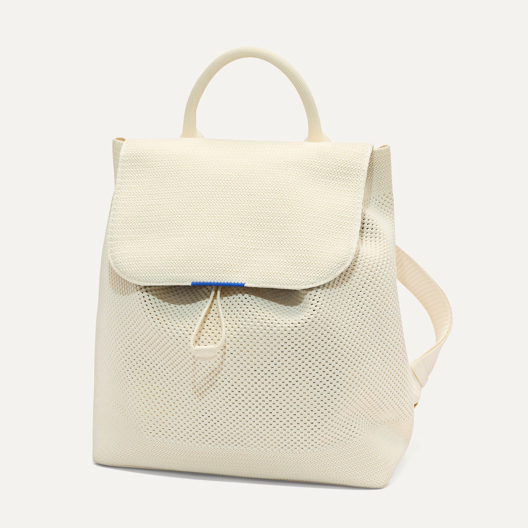 Rothy's The Cinch Backpack zaino Coconut Crochet avorio