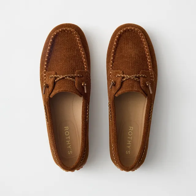 Rothy's Driver Moc mocassini ReVelvet Russet marrone