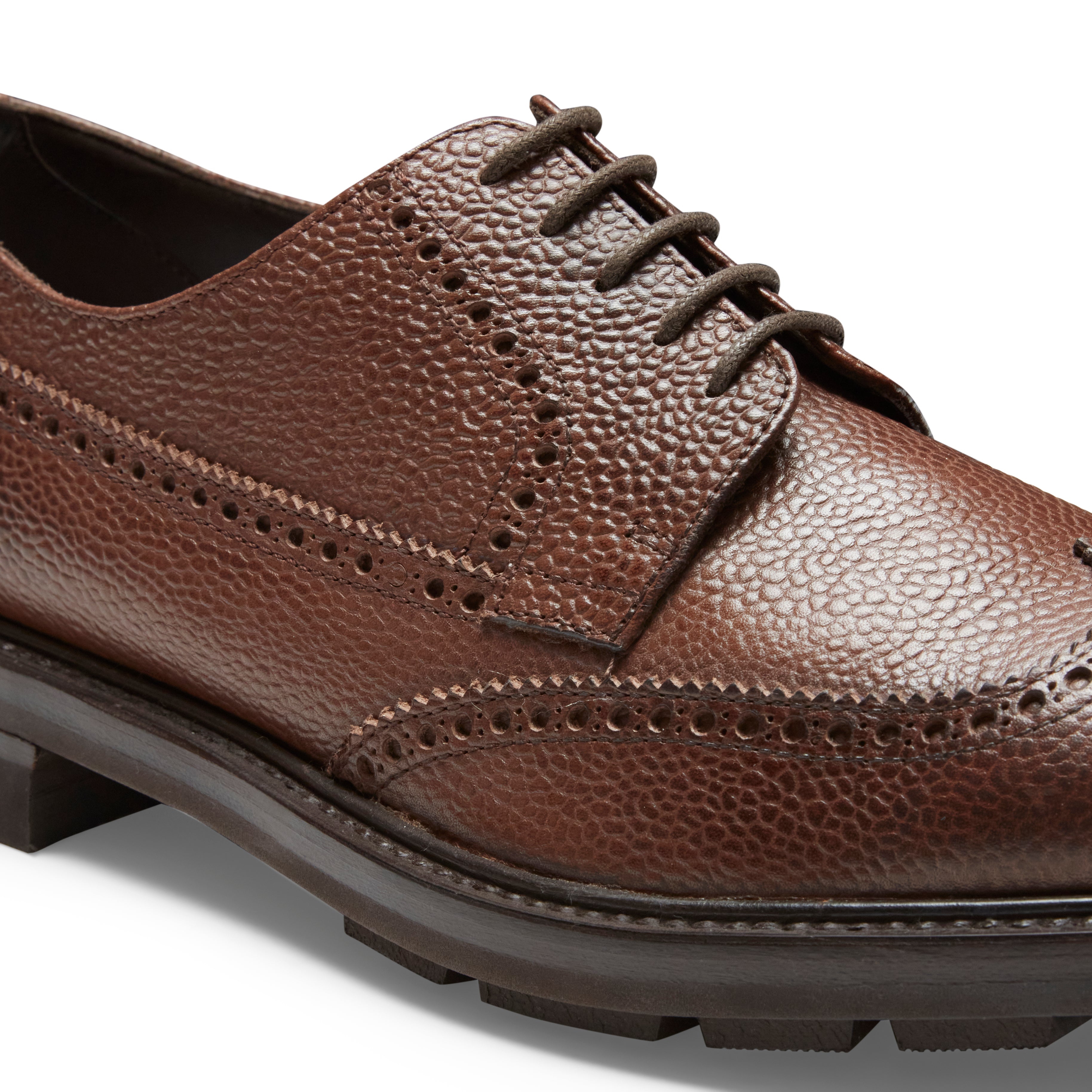 F.lli Rossetti 15307 stringata derby uomo mandorla brogue