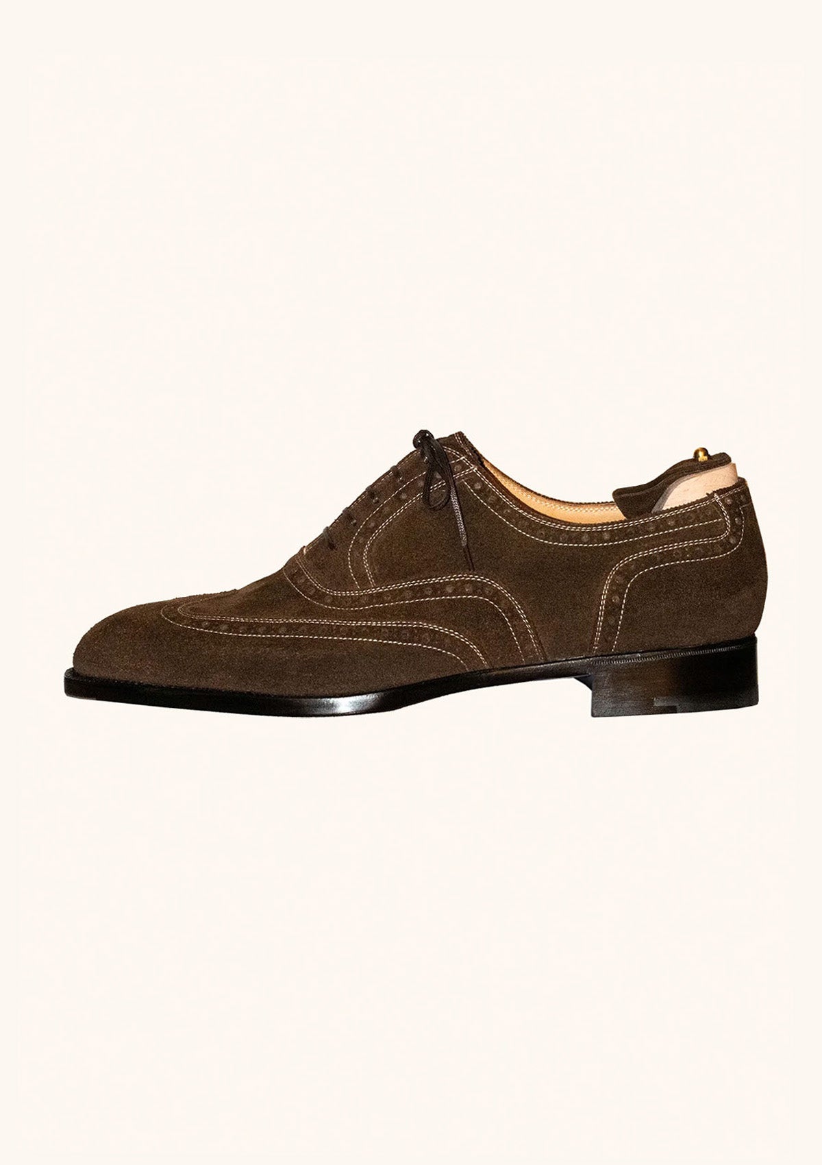 Stefano Bemer Oxfords T6351 stringate camoscio marrone 42