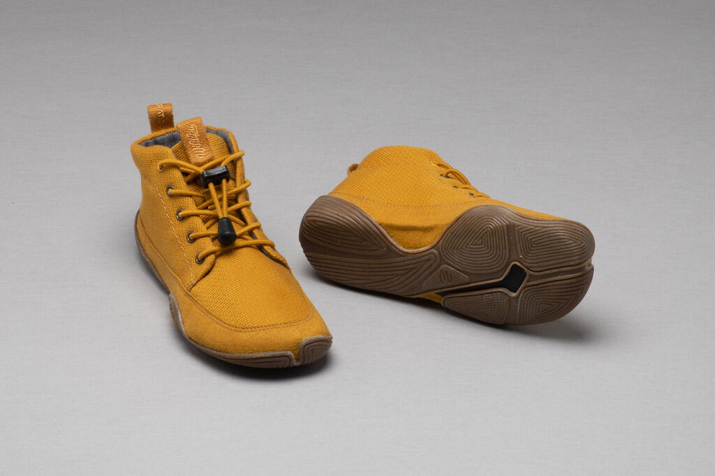 Wildling Vigor Golden Yellow scarpe alte bambino gialle cotone
