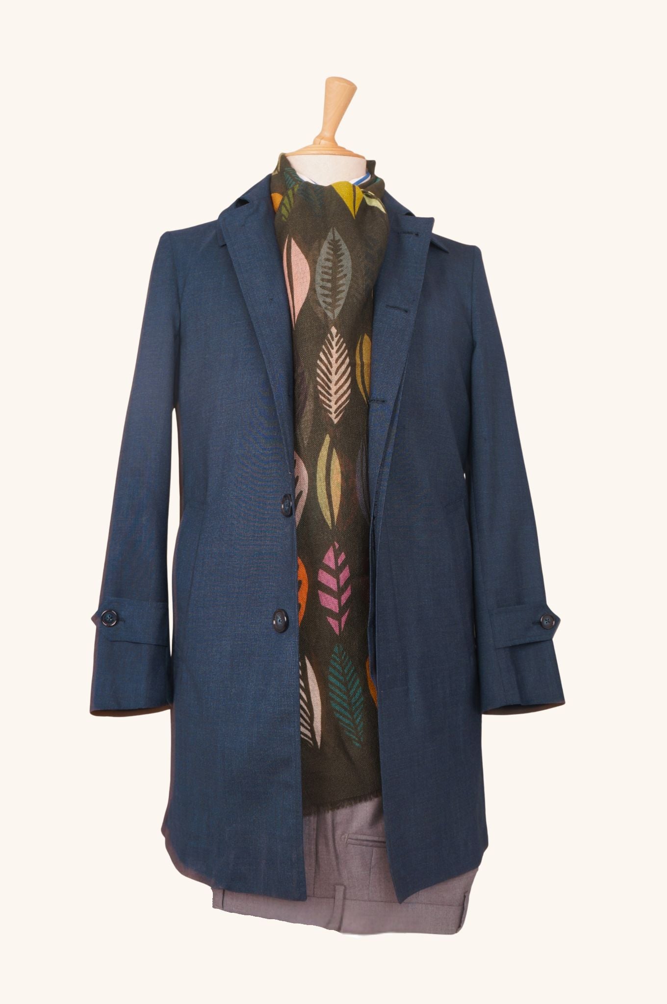 Stefano Bemer Overcoats SV4009 Cappotto Blu Impermeabile