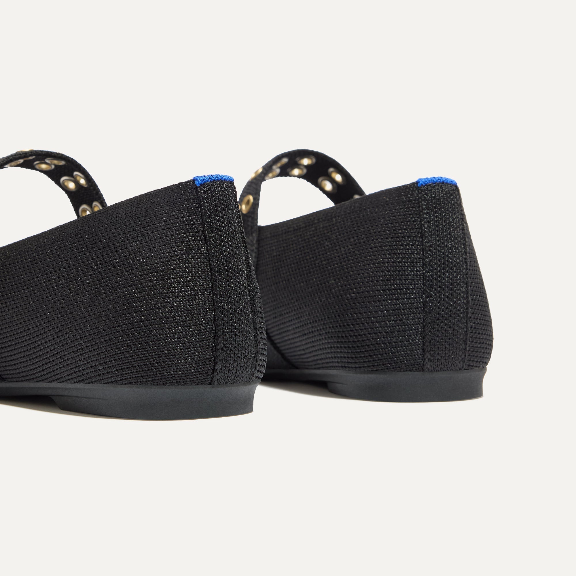 Rothy's Flats The Max Buckle Mary Jane ballerine Black punta quadra