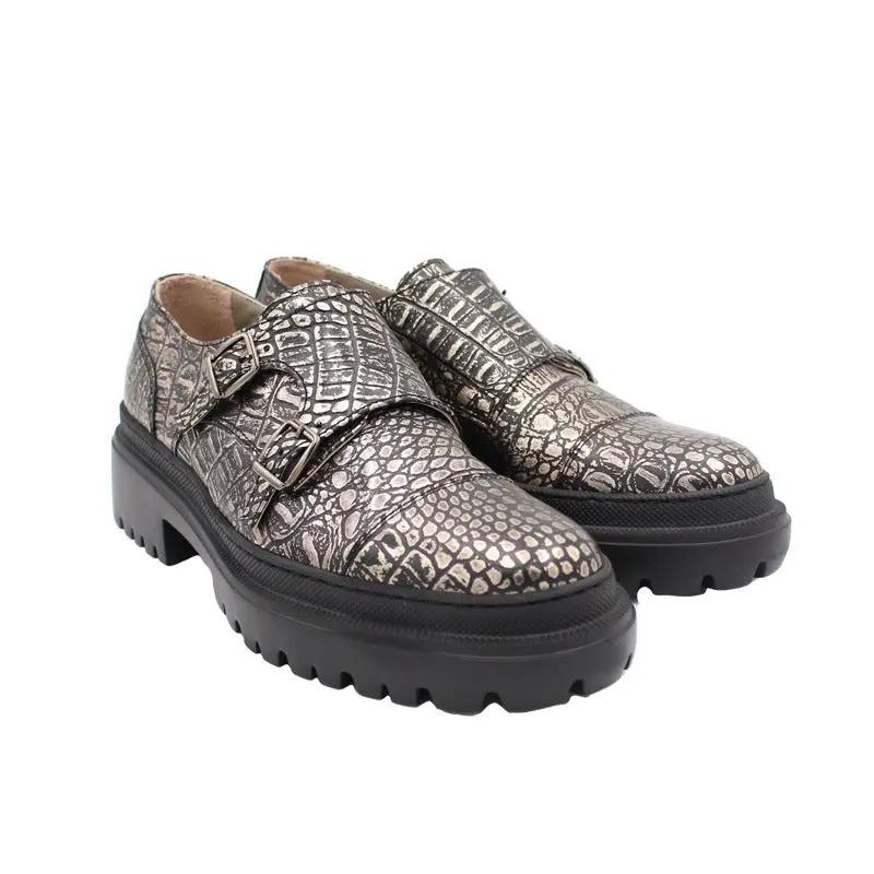 Sandro Barbera Stringate Donna 814 Double Monk Cocco