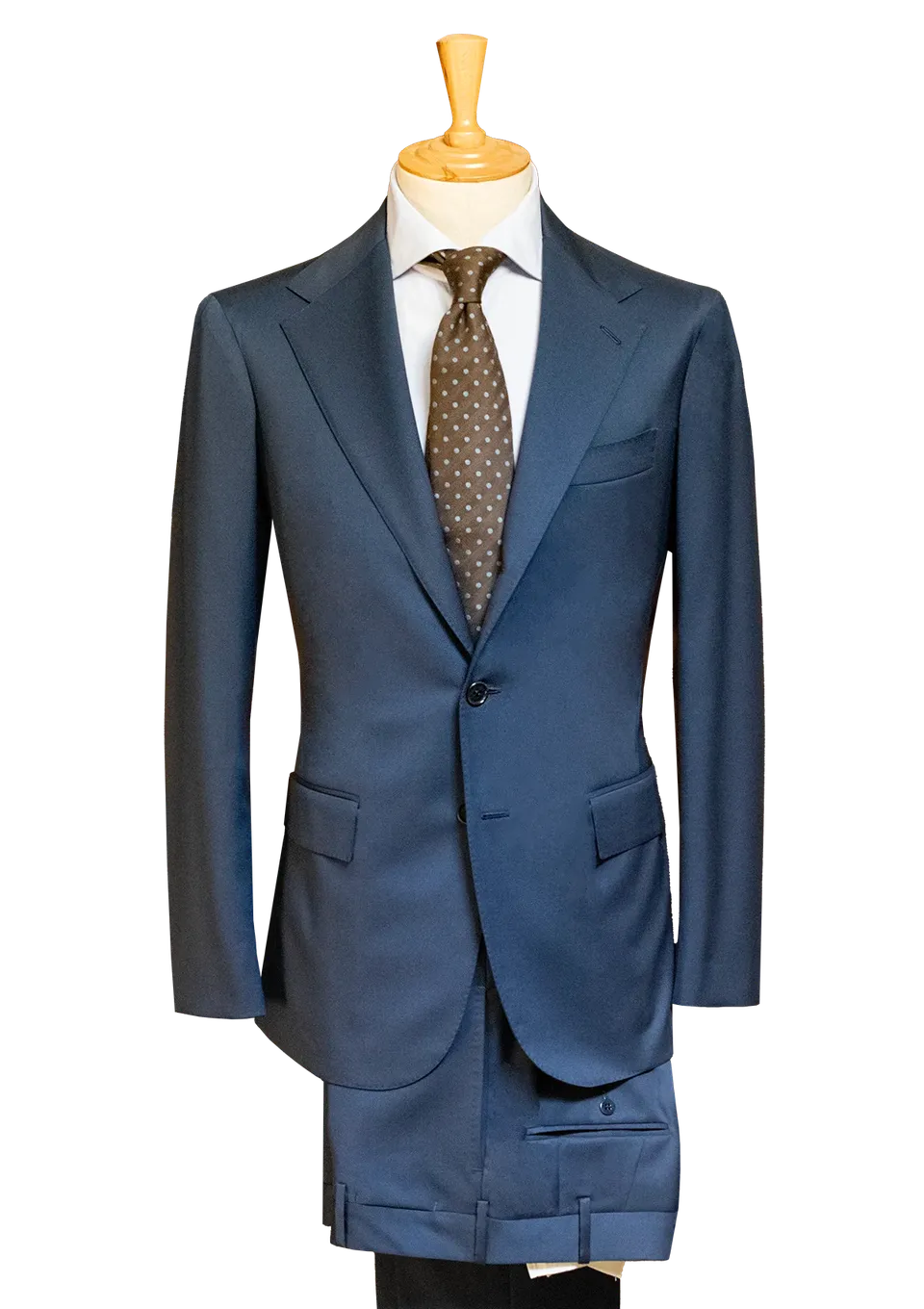 Stefano Bemer SV1027 Abito Uomo Blu Lana Taglia 50