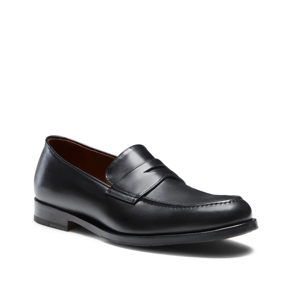 F.lli Rossetti 11242 mocassino uomo nero pelle sfumata